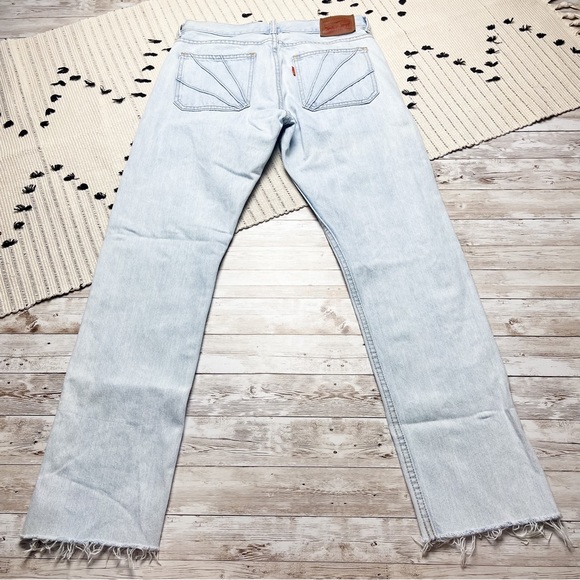 Levi’s Orange Tab Slim Leg Womens Jeans Retro Light Wash Size 27 - Picture 6 of 7